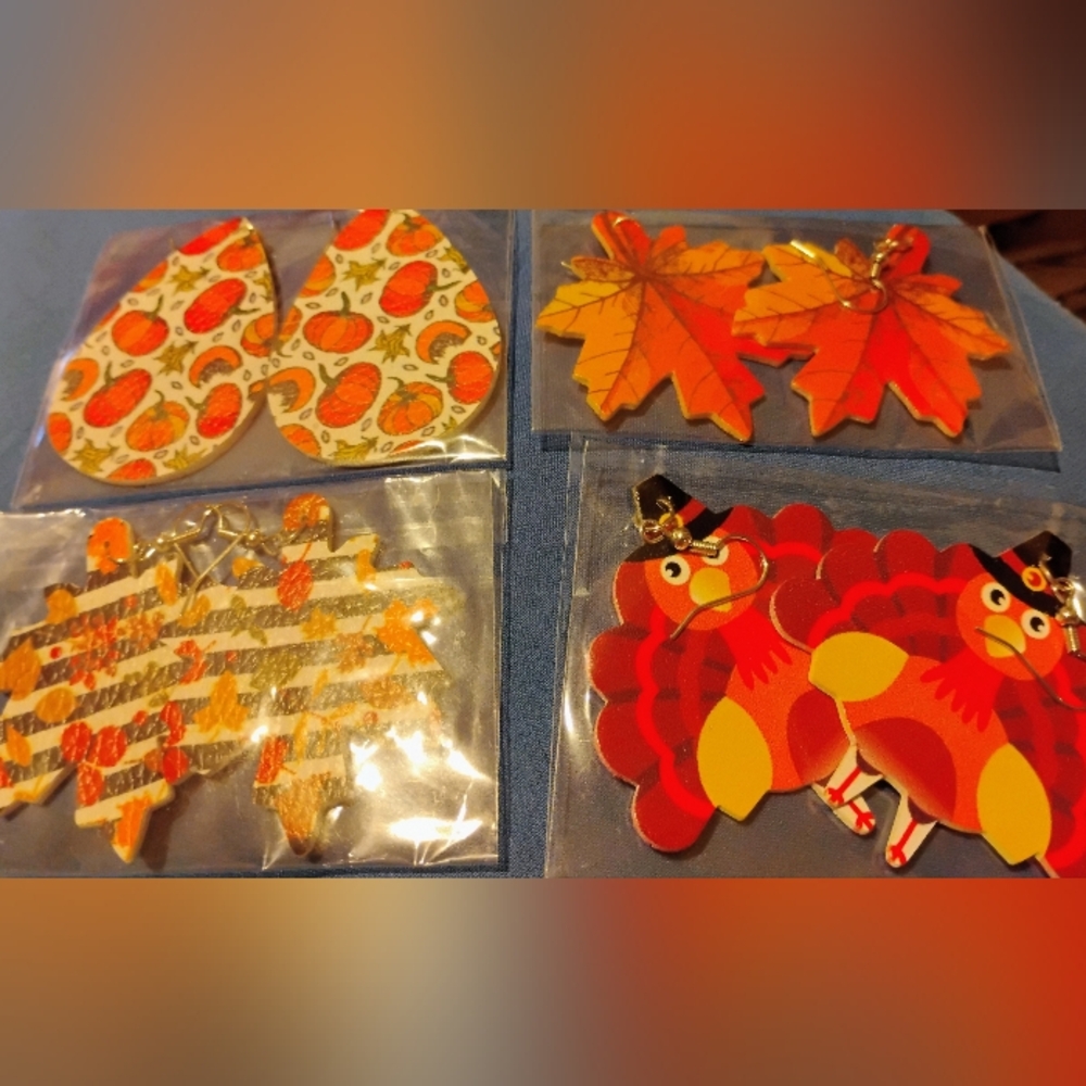 Fall earrings - Picture 5 of 5